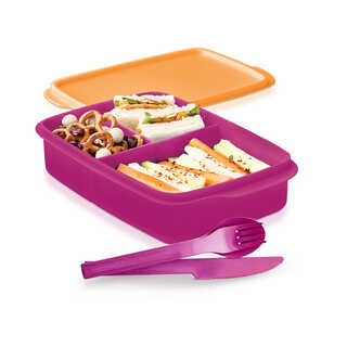 Paquete Mi Lunch Eco Lunch Rectangular 1.0 L & Set de Cubiertos